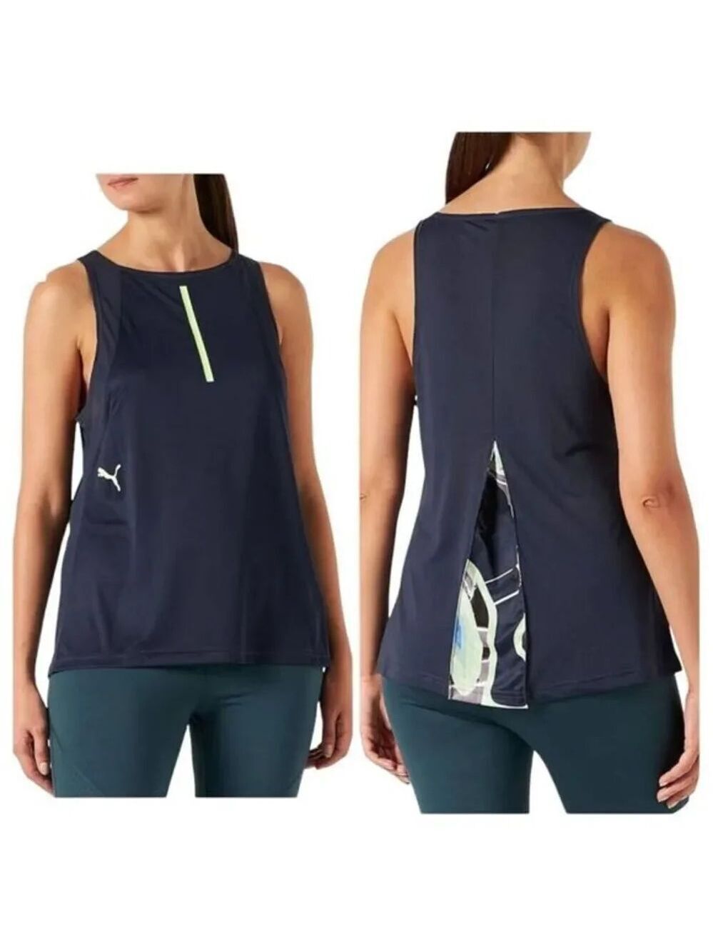 Puma Individual Tank Top S Blue NWT